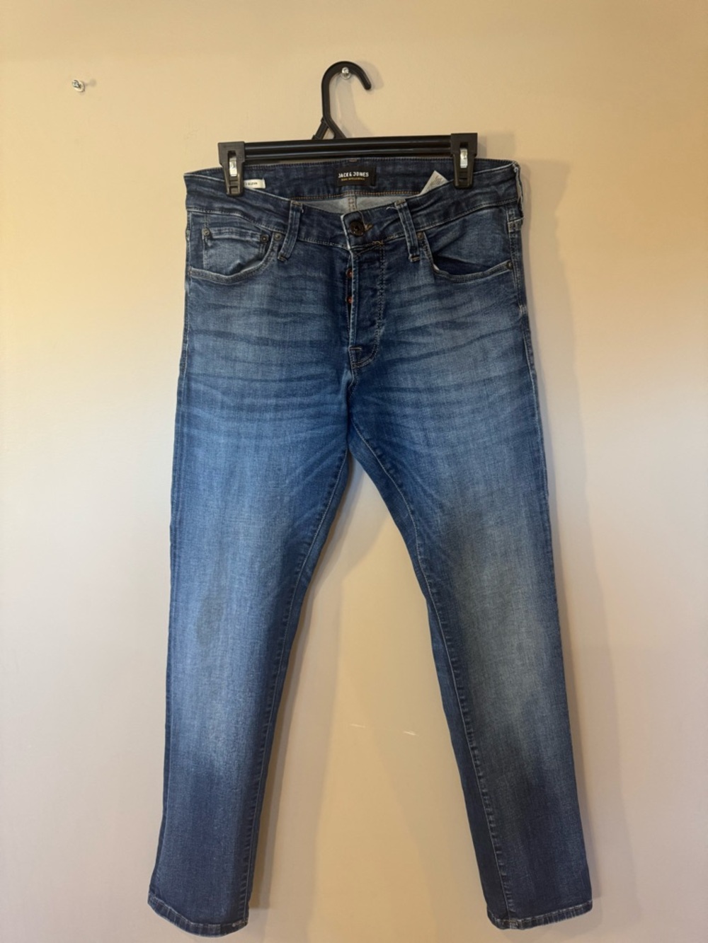 Jack & Jones Blue Slim Straight Jeans